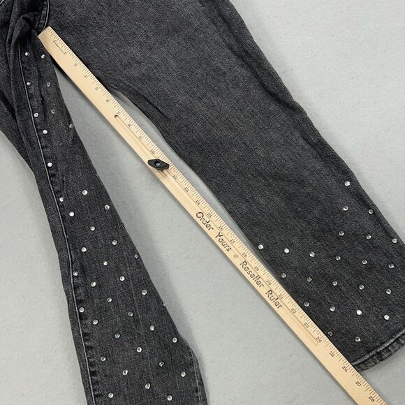 Anthropologie Pilcro Jeans Womens 28 High Rise Slim Studded Rhinestone Denim Y2K - Picture 16 of 16